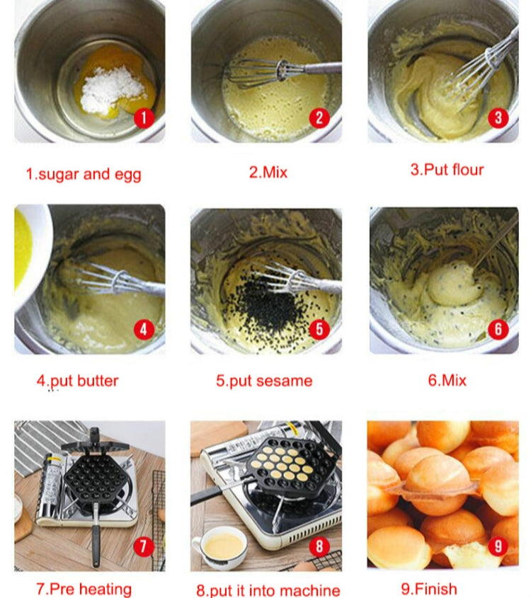 แม่พิมพ์อบขนมไม่ติดครัวเรือน QQ ถาดอบไข่, QQ Egg Baking Tray