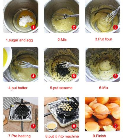 แม่พิมพ์อบขนมไม่ติดครัวเรือน QQ ถาดอบไข่, QQ Egg Baking Tray