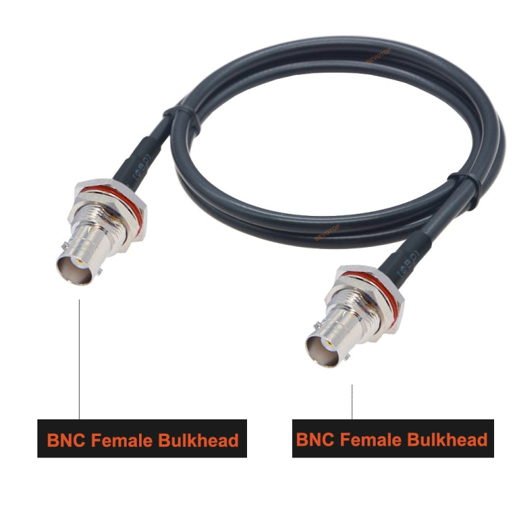BNC หญิงถึง BNC หญิง RG58 สายอะแดปเตอร์โคแอกเซียล, BNC Female To BNC Female With Waterproof Circle 0.5m, BNC Female To BNC Female With Waterproof Circle 1m, BNC Female To BNC Female With Waterproof Circle 1.5m                                           ...