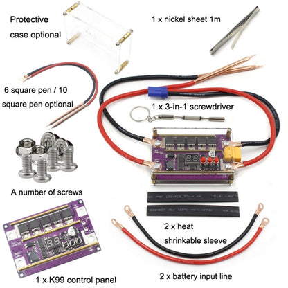 รุ่นที่เข้ากันได้ 12V จอแสดงผลดิจิตอล DIY แบตเตอรี่ เครื่องเชื่อมจุดไฟการควบคุมปากกา, Compatible Version 6 Square Pen, Compatible Version 6 Square Pen With Case, Compatible Version 10 Square Pen, Compatible Version 10 Square Pen With Case
