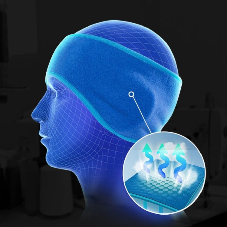 ฤดูใบไม้ร่วงและฤดูหนาวกีฬากลางแจ้งดูดซับเหงื่อ Breathable WARM Earmuffs ขนแกะสำหรับชาย/หญิง, Black, Royal Blue, Dark Gray, Rose Red, Color Blue, Red