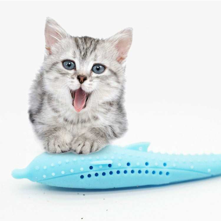 ของเล่นแมว Catnip Catnip ซิลิโคนทำความสะอาดฟัน