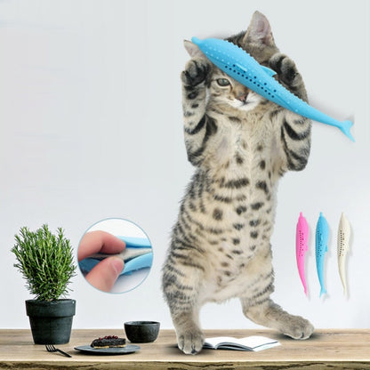 ของเล่นแมว Catnip Catnip ซิลิโคนทำความสะอาดฟัน