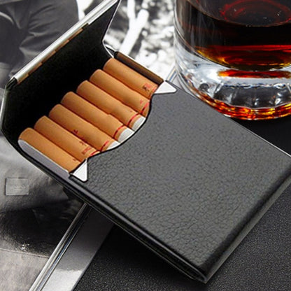 PU บุหรี่ Pack Creative Business Card Holder ผู้ชายและผู้หญิงบางกรณีบุหรี่