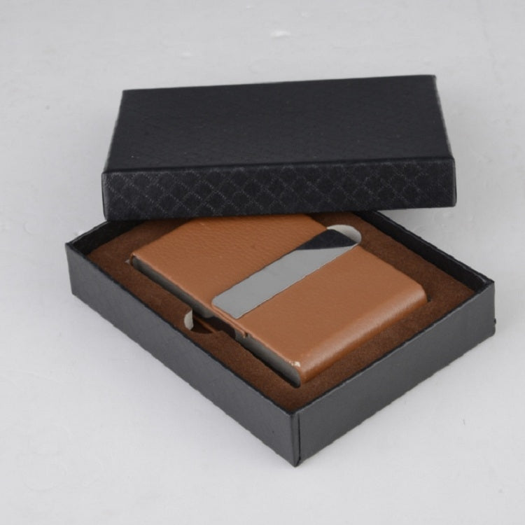 PU บุหรี่ Pack Creative Business Card Holder ผู้ชายและผู้หญิงบางกรณีบุหรี่