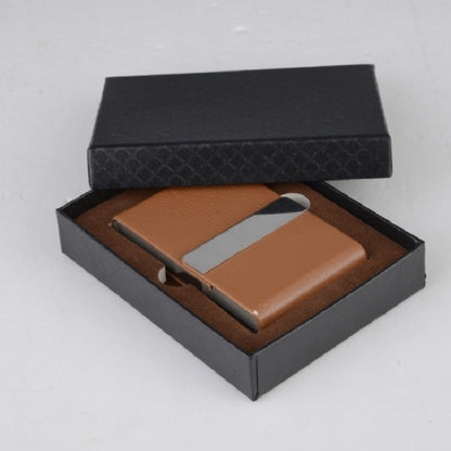 PU บุหรี่ Pack Creative Business Card Holder ผู้ชายและผู้หญิงบางกรณีบุหรี่
