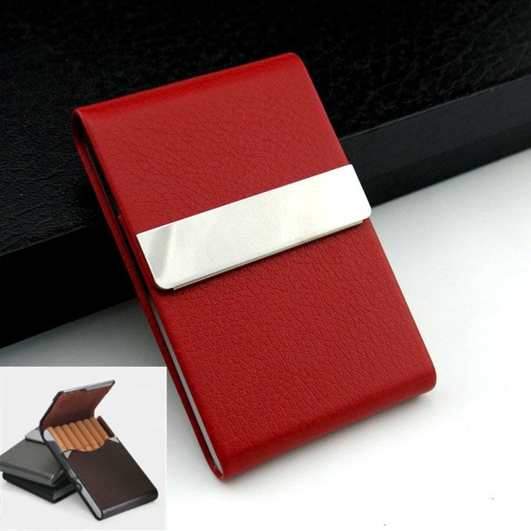PU บุหรี่ Pack Creative Business Card Holder ผู้ชายและผู้หญิงบางกรณีบุหรี่