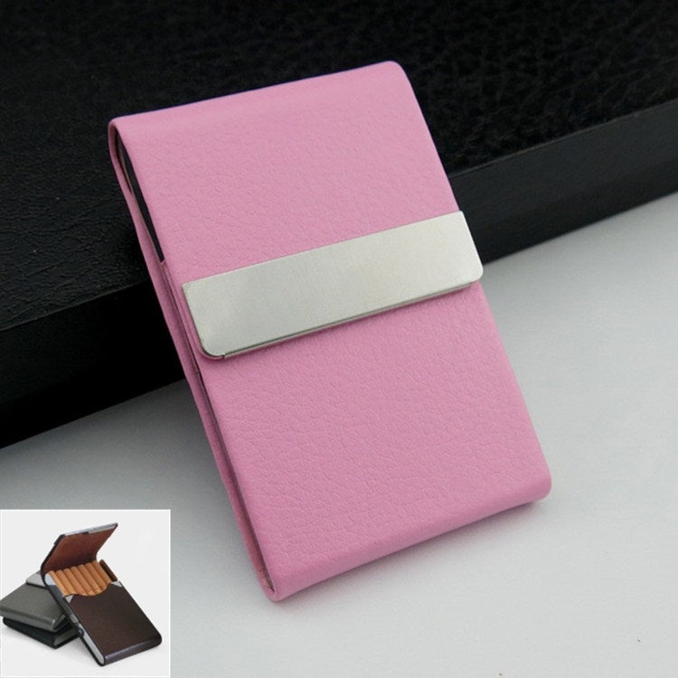 PU บุหรี่ Pack Creative Business Card Holder ผู้ชายและผู้หญิงบางกรณีบุหรี่
