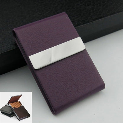 PU บุหรี่ Pack Creative Business Card Holder ผู้ชายและผู้หญิงบางกรณีบุหรี่
