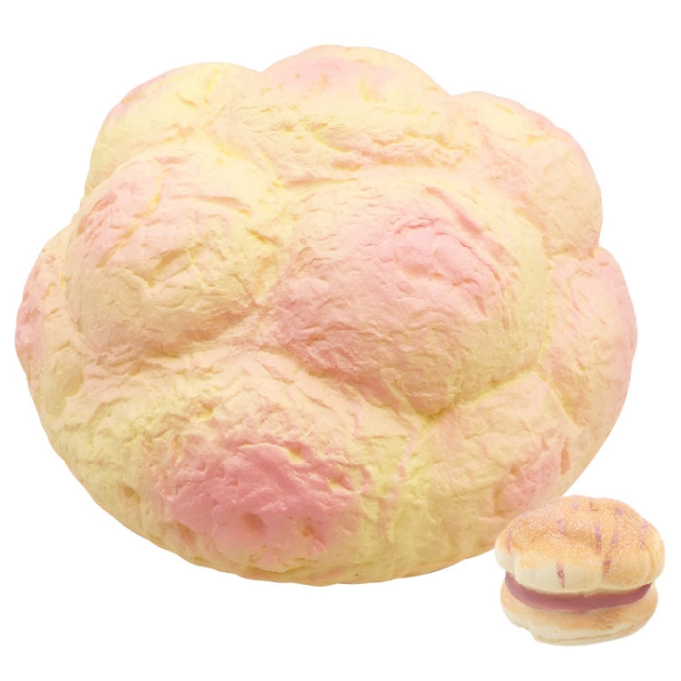 ขนาดใหญ่ครีมพัฟ Squishy ช้า Rising สายรัดนุ่มบีบจำลองขนมปังสับปะรดเค้กของขวัญของเล่นเด็กสนุกขนาด: 25x13 ซม., Large Scented Cream