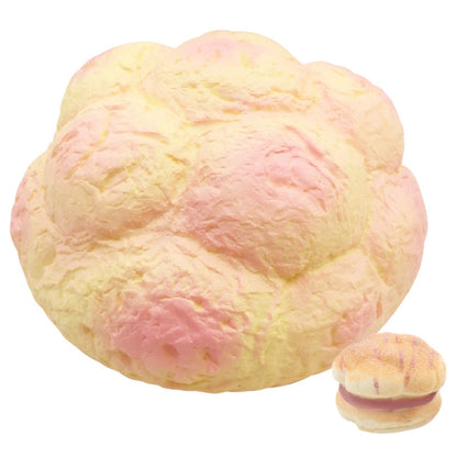 ขนาดใหญ่ครีมพัฟ Squishy ช้า Rising สายรัดนุ่มบีบจำลองขนมปังสับปะรดเค้กของขวัญของเล่นเด็กสนุกขนาด: 25x13 ซม., Large Scented Cream
