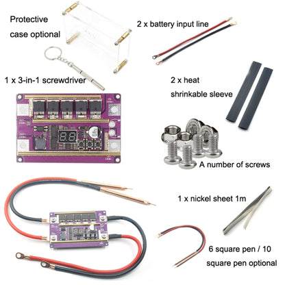 แบตเตอรี่ตะกั่วกรดรุ่น 12V จอแสดงผลดิจิตอล DIY เครื่องเชื่อมจุดแบตเตอรี่ปากกาควบคุม, Main Board, Lead-Acid Battery Version 6 Square Pen, Lead-Acid Battery Version 6 Square Pen With Case, Lead-Acid Battery Version 10 Square Pen, 10 Square Pen With Case