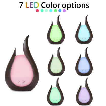 200ml อัลตราซาวด์ Air Humidifier AROMA Essential Oil Diffuser 7 สี LED Night Light Cool Mist Maker, UK  Plug, EU Plug