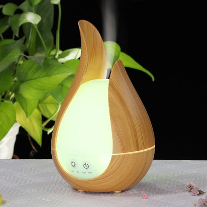 200ml อัลตราซาวด์ Air Humidifier AROMA Essential Oil Diffuser 7 สี LED Night Light Cool Mist Maker, UK  Plug, EU Plug