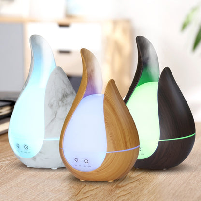 200ml อัลตราซาวด์ Air Humidifier AROMA Essential Oil Diffuser 7 สี LED Night Light Cool Mist Maker, UK  Plug, EU Plug