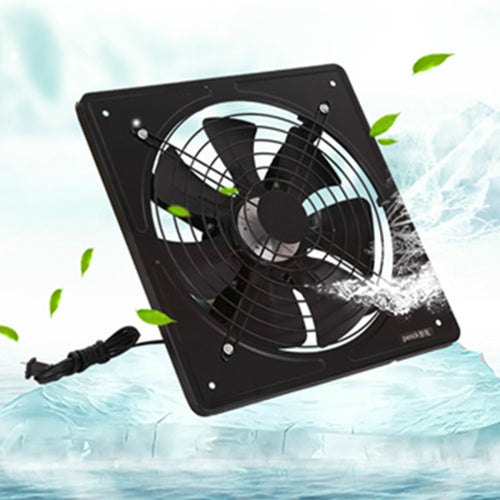 220V พัดลมดูดอากาศความเร็วสูง Air EXTRACTOR พัดลมระบายอากาศหน้าต่างสำหรับห้องครัว Ventilator Axial อุตสาหกรรมพัดลมติดผนัง, 12 inch, 10 inch