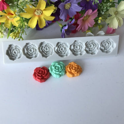 แม่พิมพ์ซิลิโคนดอกกุหลาบ เครื่องมือตกแต่งเค้ก เครื่องมืออบขนม, Rose Flower Shape
