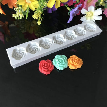 แม่พิมพ์ซิลิโคนดอกกุหลาบ เครื่องมือตกแต่งเค้ก เครื่องมืออบขนม, Rose Flower Shape