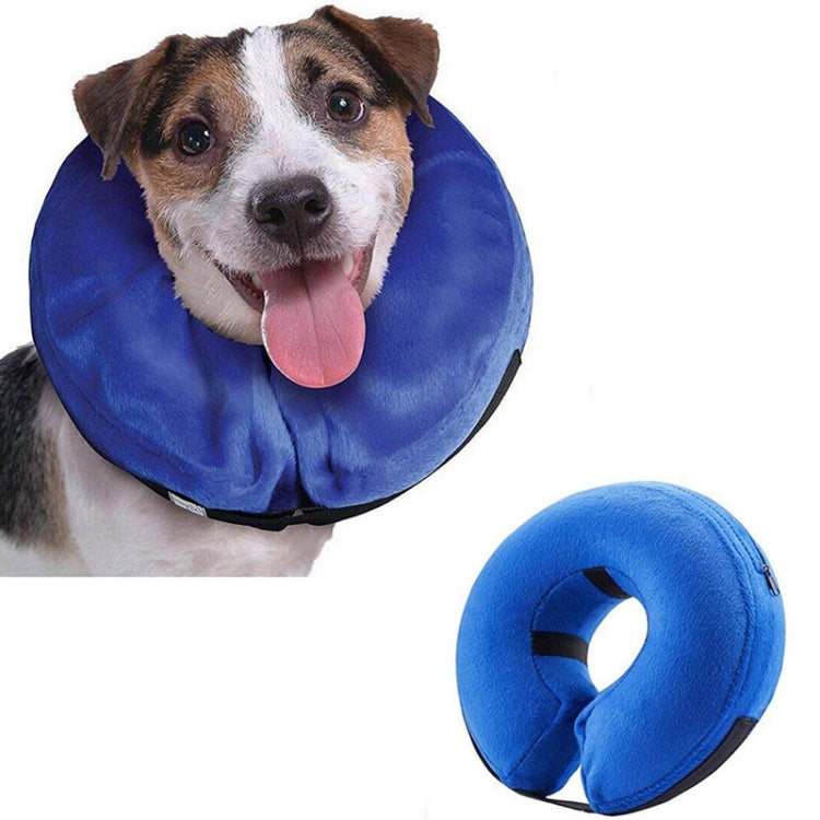 ปลอกคอสัตว์เลี้ยงเป่าลม Pet Grooming ปลอกคอป้องกันแผลป้องกันที่อบอุ่น, M, L