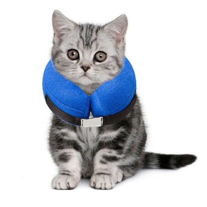 ปลอกคอสัตว์เลี้ยงเป่าลม Pet Grooming ปลอกคอป้องกันแผลป้องกันที่อบอุ่น, M, L