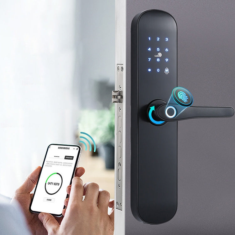 S011M มัลติฟังก์ชั่นล็อคลายนิ้วมืออัตโนมัติโรงแรมอพาร์ทเมนต์อัจฉริยะอิเล็กทรอนิกส์รูดล็อครหัสผ่าน