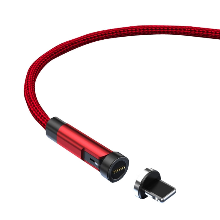 CC57 540 องศาโรตารีแม่เหล็กสายเคเบิลข้อมูลการชาร์จอย่างรวดเร็ว, 1m + 8Pin + Red, 2m + 8Pin + Red, 1m + 8Pin + Black, 2m + 8Pin + Black