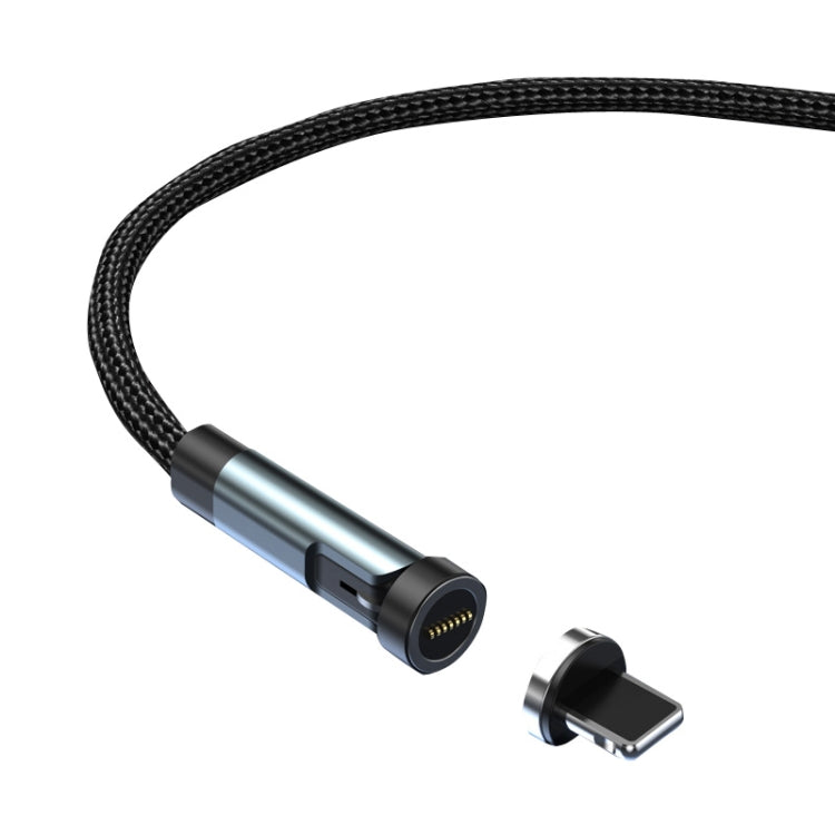 CC57 540 องศาโรตารีแม่เหล็กสายเคเบิลข้อมูลการชาร์จอย่างรวดเร็ว, 1m + 8Pin + Red, 2m + 8Pin + Red, 1m + 8Pin + Black, 2m + 8Pin + Black