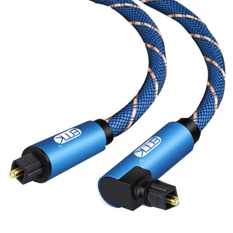 EMK 90 องศาหมุนปรับมุมขวา 360 องศา Rotatable Plug ไนลอนทอตาข่ายสายสัญญาณเสียง, 1m(Blue), 1.5m(Blue), 2m(Blue), 3m(Blue), 5m(Blue), 8m(Blue), 10m(Blue), 15m(Blue)
