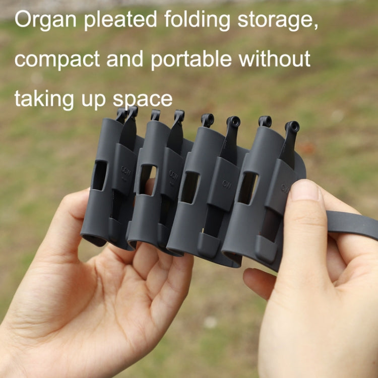 Sunnylife MM3-SN443 สำหรับ Mini 3 Pro Propeller Blades ซิลิโคนพับถุงเก็บ, Gray Bag, Brown Bag