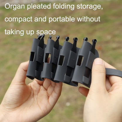 Sunnylife MM3-SN443 สำหรับ Mini 3 Pro Propeller Blades ซิลิโคนพับถุงเก็บ, Gray Bag, Brown Bag