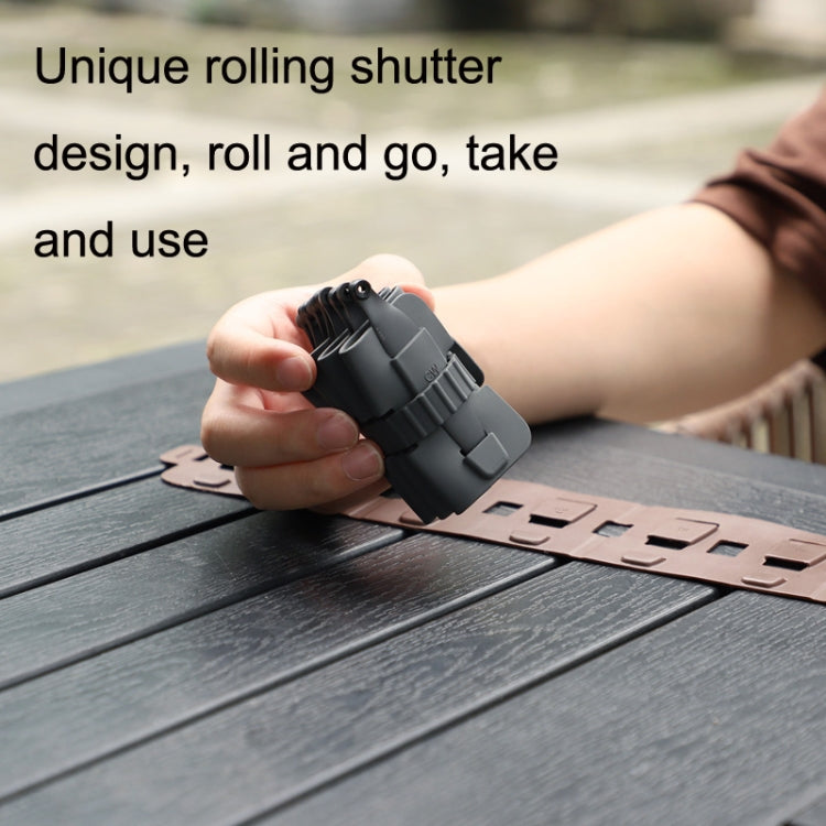 Sunnylife MM3-SN443 สำหรับ Mini 3 Pro Propeller Blades ซิลิโคนพับถุงเก็บ, Gray Bag, Brown Bag