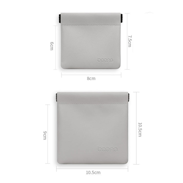 2 PCS Baona หูฟังสายเคเบิลข้อมูลถุงเก็บมินิแบบพกพา U ดิสก์หูฟังกระเป๋า, Small, Large