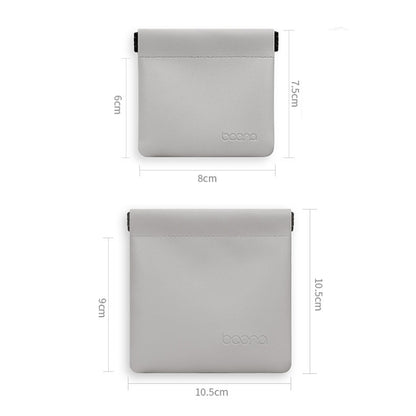 2 PCS Baona หูฟังสายเคเบิลข้อมูลถุงเก็บมินิแบบพกพา U ดิสก์หูฟังกระเป๋า, Small, Large