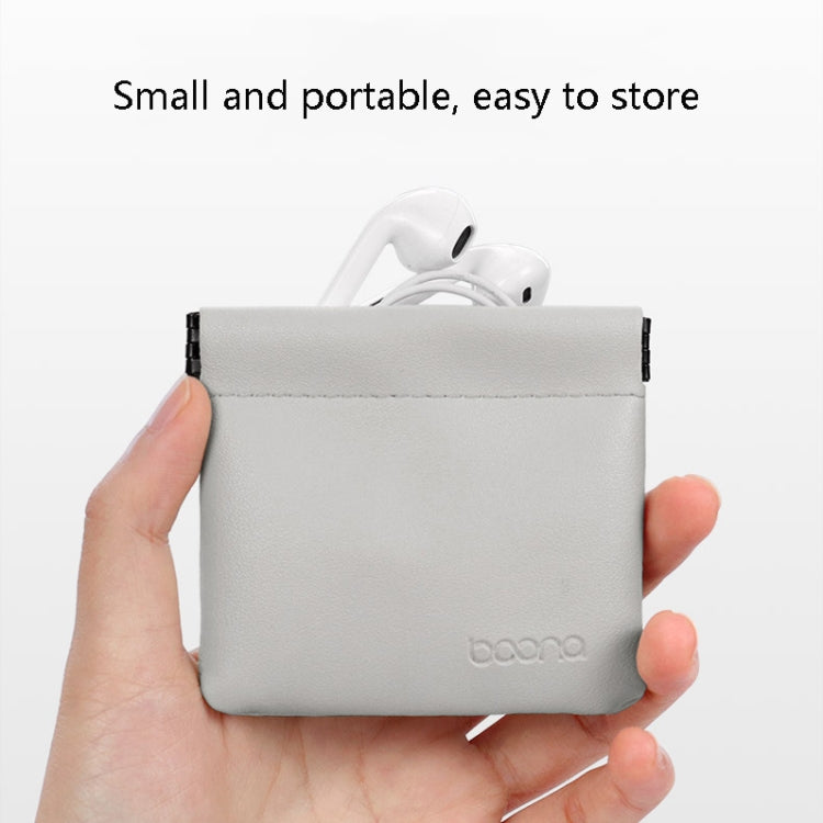 2 PCS Baona หูฟังสายเคเบิลข้อมูลถุงเก็บมินิแบบพกพา U ดิสก์หูฟังกระเป๋า, Small, Large