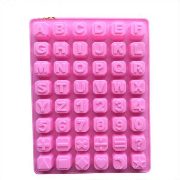 ดาวรูปร่างตัวอักษรภาษาอังกฤษซิลิโคนช็อกโกแลตแม่พิมพ์ DIY น้ำแข็ง Handmade SOAP Mould, Stars Shape English Alphabet