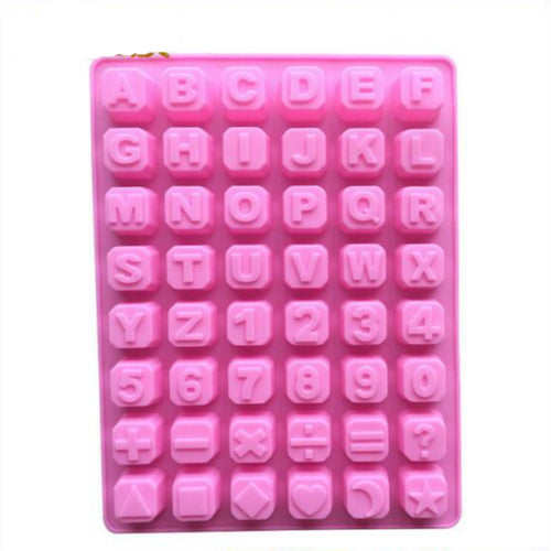 ดาวรูปร่างตัวอักษรภาษาอังกฤษซิลิโคนช็อกโกแลตแม่พิมพ์ DIY น้ำแข็ง Handmade SOAP Mould, Stars Shape English Alphabet