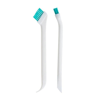 2 ชุด 2 in 1 Double Head ประตูหน้าต่าง Gap แปรงทำความสะอาดถ้วยแปรงหาง Scraper, 2 Sets 2 in 1