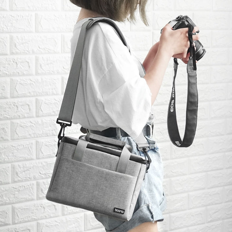 Baona BN-H001 กระเป๋ากล้องดิจิตอล Casual Portable Camera กระเป๋ากันน้ำ, BN-H001 S(Gray), BN-H001 S(Black), BN-H001 M(Gray), BN-H001 M(Black), BN-H001 L(Gray), BN-H001 L(Black)