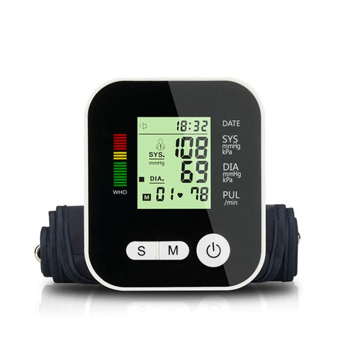 SZKIA RAK283 Arm Type Home อิเล็กทรอนิกส์เครื่องวัดความดันโลหิตสูงอัตโนมัติ Sphygmomanometer, With voice