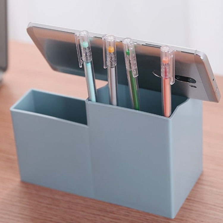 Creative Multifunctional Desktop พลาสติกผู้ถือโทรศัพท์ผู้ถือปากกา