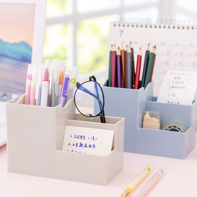 Creative Multifunctional Desktop พลาสติกผู้ถือโทรศัพท์ผู้ถือปากกา