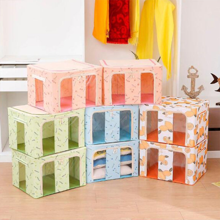 กล่องเก็บของพับได้ผ้าไม่ทอพร้อมซิปกล่องเก็บเสื้อผ้ากันความชื้น, 44L 50x40x22cm, 55L 50x40x28cm, 66L 50x40x33cm, 80L 60x40x32cm, 100L 60x42x40cm, 125L 70x42x40cm