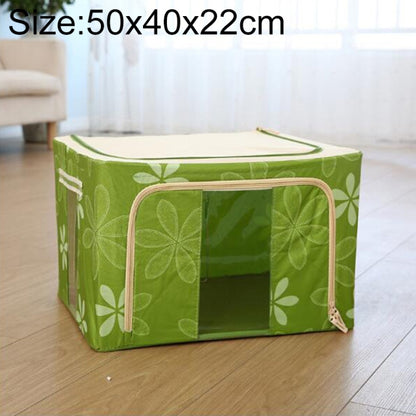 กล่องเก็บของพับได้ผ้าไม่ทอพร้อมซิปกล่องเก็บเสื้อผ้ากันความชื้น, 44L 50x40x22cm, 55L 50x40x28cm, 66L 50x40x33cm, 80L 60x40x32cm, 100L 60x42x40cm, 125L 70x42x40cm