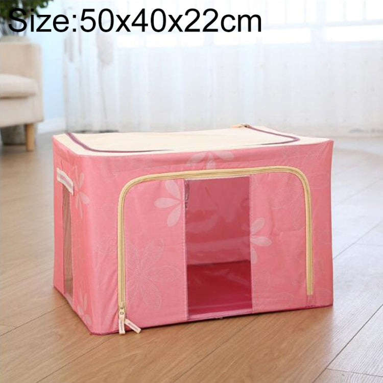 กล่องเก็บของพับได้ผ้าไม่ทอพร้อมซิปกล่องเก็บเสื้อผ้ากันความชื้น, 44L 50x40x22cm, 55L 50x40x28cm, 66L 50x40x33cm, 80L 60x40x32cm, 100L 60x42x40cm, 125L 70x42x40cm