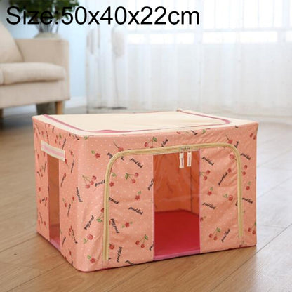 กล่องเก็บของพับได้ผ้าไม่ทอพร้อมซิปกล่องเก็บเสื้อผ้ากันความชื้น, 44L 50x40x22cm, 55L 50x40x28cm, 66L 50x40x33cm, 80L 60x40x32cm, 100L 60x42x40cm, 125L 70x42x40cm