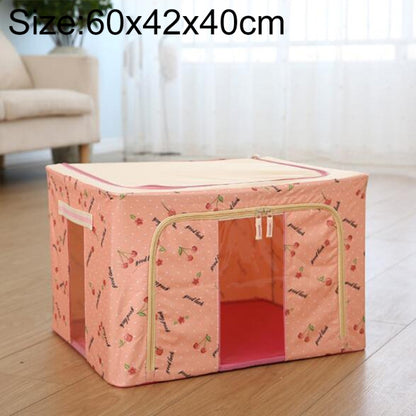 กล่องเก็บของพับได้ผ้าไม่ทอพร้อมซิปกล่องเก็บเสื้อผ้ากันความชื้น, 44L 50x40x22cm, 55L 50x40x28cm, 66L 50x40x33cm, 80L 60x40x32cm, 100L 60x42x40cm, 125L 70x42x40cm