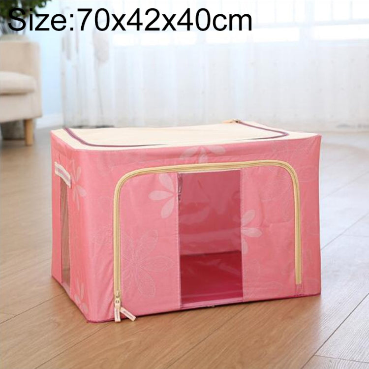 กล่องเก็บของพับได้ผ้าไม่ทอพร้อมซิปกล่องเก็บเสื้อผ้ากันความชื้น, 44L 50x40x22cm, 55L 50x40x28cm, 66L 50x40x33cm, 80L 60x40x32cm, 100L 60x42x40cm, 125L 70x42x40cm