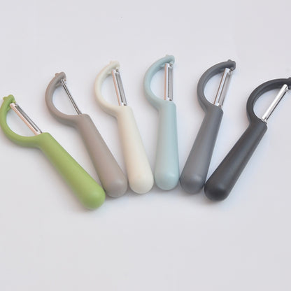 ขาย 4 ชิ้น สแตนเลส ที่ปอกผลไม้ ด้ามกลม ที่ปอกอ้อย, 4 PCS Apple Peeler Knife (Dark Gery), 4 PCS Apple Peeler Knife (Green), 4 PCS Apple Peeler Knife (White), 4 PCS Apple Peeler Knife (Light Gery), 4 PCS Apple Peeler Knife (Black)                        ...