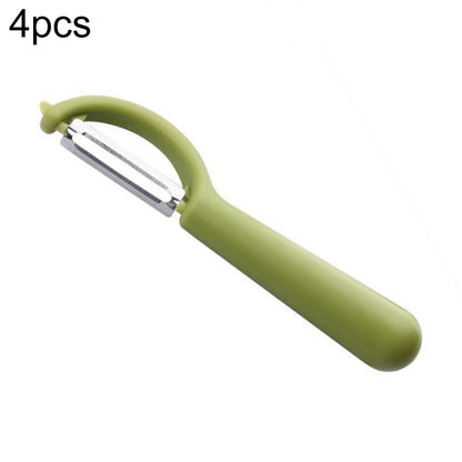 ขาย 4 ชิ้น สแตนเลส ที่ปอกผลไม้ ด้ามกลม ที่ปอกอ้อย, 4 PCS Apple Peeler Knife (Dark Gery), 4 PCS Apple Peeler Knife (Green), 4 PCS Apple Peeler Knife (White), 4 PCS Apple Peeler Knife (Light Gery), 4 PCS Apple Peeler Knife (Black)                        ...