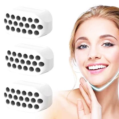 3PCS 4th Generation Masseter Ball Mandibular TRAINER เทรนเนอร์กล้ามเนื้อใบหน้าซิลิโคน Face-Lifting อุปกรณ์, 4th Generation (White), 4th Generation (Black), 4th Generation (Gray)
